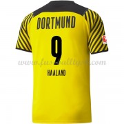 Bundesliga Fussball Trikots BVB Borussia Dortmund 2021-22 Erling Haaland 9 Heimtrikot Kurzarm..